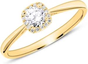 14K Gold Verlobungsring mit Diamanten