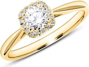 Verlobungsring aus 585er Gold mit Brillanten