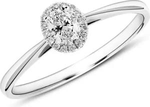 Verlobungsring aus 18K Weißgold mit Diamanten