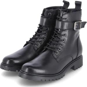 Tamaris Biker Boots für Damen - Gr. 40 - schwarz - Glattleder