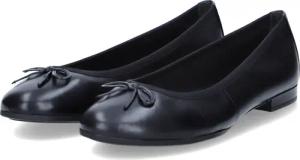 Tamaris Ballerinas für Damen - Gr. 40 - schwarz - Glattleder
