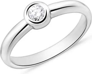 750er Weißgold Verlobungsring mit Diamant