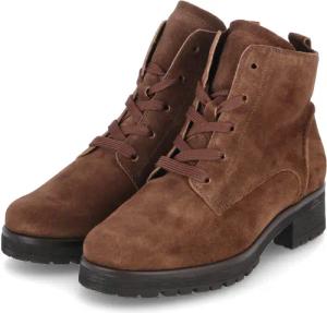 Gabor Schnürstiefeletten für Damen im SALE - Gr. 7 1/2 - braun - Rauleder
