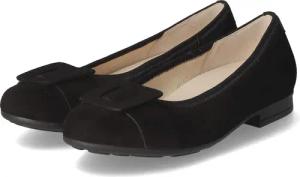 Gabor Ballerinas für Damen - Gr. 6 1/2 - schwarz - Rauleder