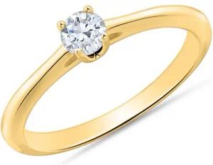 Diamantbesetzter Verlobungsring aus 14K Gold