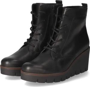 Gabor Schnürstiefeletten für Damen - Gr. 42 - schwarz - Leder