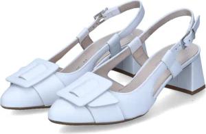 Gabor Slingpumps für Damen - Gr. 6 1/2 - weiß - Glattleder