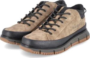 Bugatti Halbschuhe für Herren - Gr. 41 - braun - Textil & Synthetik,Leder & Textil