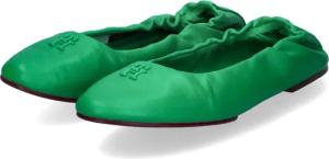 Tommy Hilfiger Ballerinas für Damen - Gr. 41 - grün - Glattleder