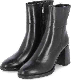 Tamaris Stiefeletten für Damen im SALE - Gr. 37 - schwarz - Glattleder