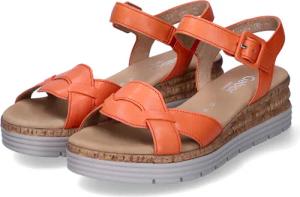 Gabor Sandalen für Damen - Gr. 6 - orange - Glattleder
