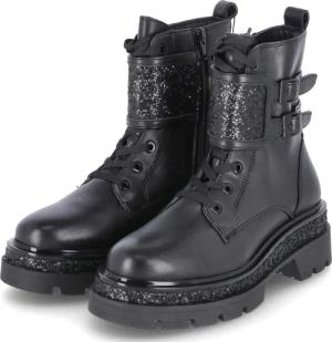 Tamaris Biker Boots für Damen im SALE - Gr. 40 - schwarz - Leder und Synthetik