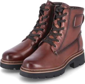 Tamaris Schnürstiefeletten für Damen im SALE - Gr. 38 - braun - Leder