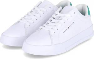 Tommy Hilfiger Low Sneaker COURT für Herren - Gr. 44 - weiß - Glattleder