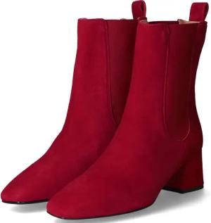 Unisa Stiefeletten für Damen im SALE - Gr. 42 - rot - Leder & Textil