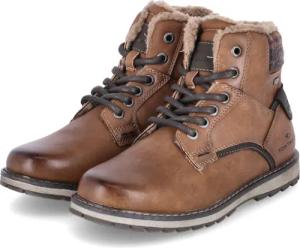 Tom Tailor Winterstiefeletten für Jungen im SALE - Gr. 35 - braun - Kunstleder