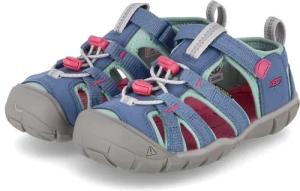 Keen Outdoorsandalen SEACAMP II CNX für Mädchen - Gr. 31 - blau - Textil & Synthetik,Textil