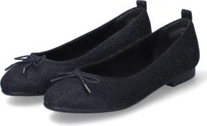 Tamaris Ballerinas für Damen - Gr. 38 - schwarz - Textil