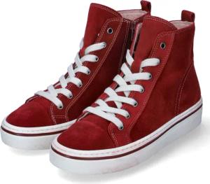 Gabor High Sneaker für Damen im SALE - Gr. 36 - rot - Rauleder