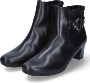 Gabor Ankle Boots für Damen im SALE - Gr. 9 1/2 - schwarz - Glattleder