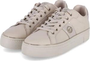 Tamaris Low Sneaker für Damen - Gr. 41 - beige - Leder und Synthetik