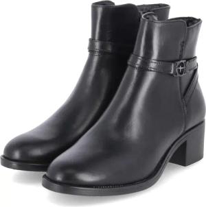 Tamaris Stiefeletten für Damen im SALE - Gr. 38 - schwarz - Glattleder