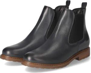 Tamaris Chelsea Boots für Damen im SALE - Gr. 38 - blau - Leder & Textil