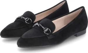 Gabor Slipper für Damen - Gr. 6 1/2 - schwarz - Rauleder