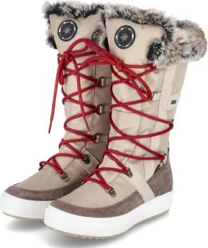 Vista Winterboots für Damen im SALE - Gr. 39 - beige - Leder & Textil