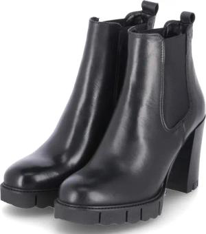 Tamaris Chelsea Boots für Damen im SALE - Gr. 40 - schwarz - Leder & Textil