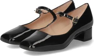 Unisa Spangenpumps GUDAR für Damen im SALE - Gr. 36 - schwarz - Lackleder