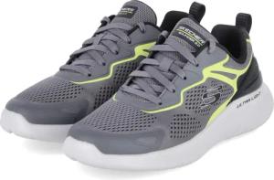 Skechers Low Sneaker ANDAL für Herren im SALE - Gr. 44 - grau - Textil & Synthetik,Synthetik
