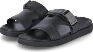 Calvin Klein Pantoletten für Herren im SALE - Gr. 40 - schwarz - Leder