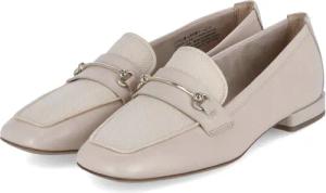 Tamaris Loafer für Damen - Gr. 40 - beige - Leder & Textil