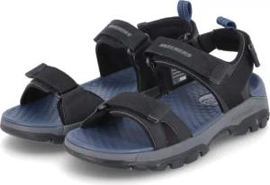 Skechers Sandalen TRESMEN-RYER für Herren - Gr. 42 - schwarz - Textil & Synthetik,Textil