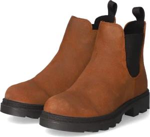 Ecco Chelsea Boots GRAINER K für Kinder - Gr. 34 - braun - Leder,Rauleder