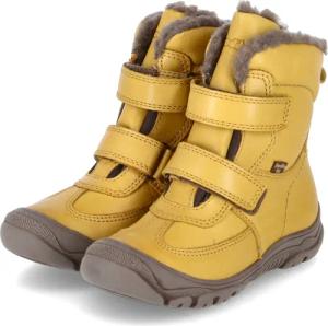 FRODDO Winterstiefel LINZ für Kinder im SALE - Gr. 33 - gelb - Glattleder