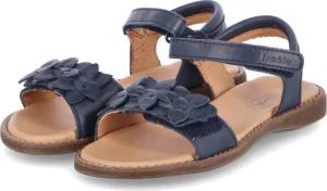 FRODDO Sandalen LORE FLOWERS für Mädchen im SALE - Gr. 25 - blau - Glattleder