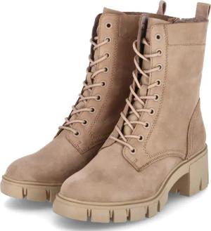 Tamaris Schnürstiefeletten für Damen im SALE - Gr. 39 - braun - Leder und Synthetik