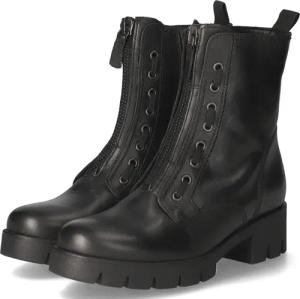 Gabor Schnürstiefeletten für Damen im SALE - Gr. 9 - schwarz - Glattleder