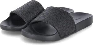 Calvin Klein Badelatschen POOL SLIDE MONO für Herren - Gr. 46 - schwarz - Synthetik