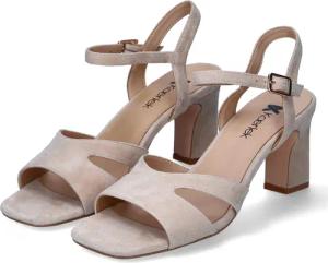 Kaerlek Sandaletten MONICA 02 für Damen im SALE - Gr. 39 - beige - Rauleder