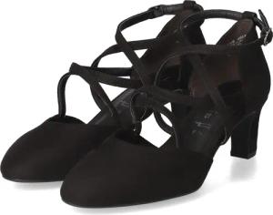 Tamaris Riemchenpump für Damen - Gr. 36 - schwarz - Textil