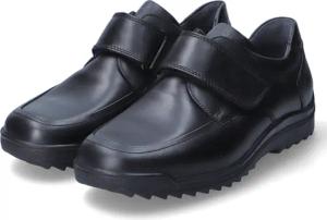 Waldläufer Klettschuhe KAI für Herren - Gr. 8 1/2 - schwarz - Glattleder