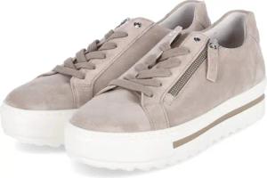 Gabor Low Sneaker für Damen - Gr. 9 - beige - Rauleder
