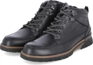Waldläufer Stiefeletten MARKUS für Herren - Gr. 8 1/2 - schwarz - Glattleder