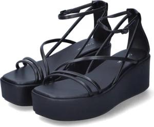 Calvin Klein Riemchensandalen für Damen im SALE - Gr. 37 - schwarz - Leder,Glattleder
