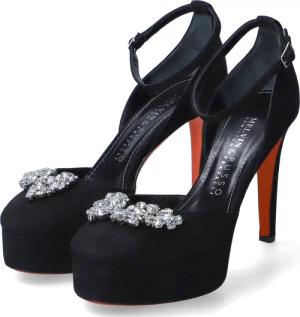 Melvin & Hamilton Spangenpumps BELINDA 3 für Damen im SALE - Gr. 41 - schwarz - Rauleder