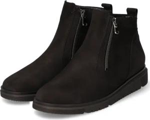 Waldläufer Stiefeletten GESA für Damen im SALE - Gr. 8 - schwarz - Rauleder