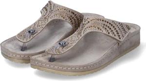 Kaerlek Zehentrenner für Damen im SALE - Gr. 36 - beige - Rauleder